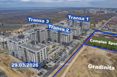 De vânzare apartament cu 2 camere - complexul Colina Verde, Durlești