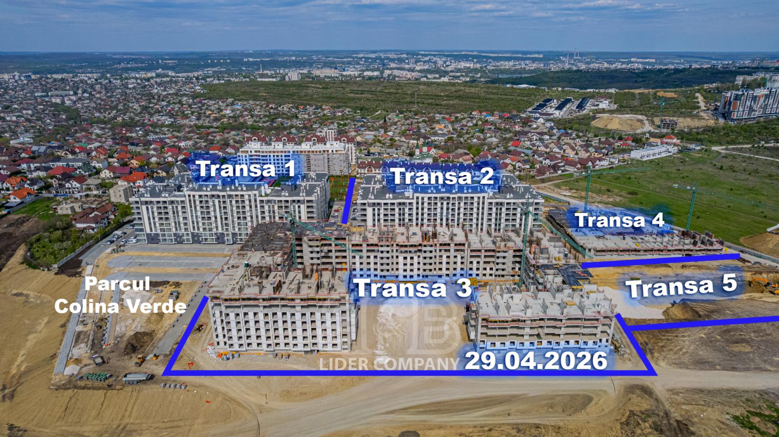 Apartament cu 1 cameră de vânzare - Colina Verde Tranșa 5, Durlești