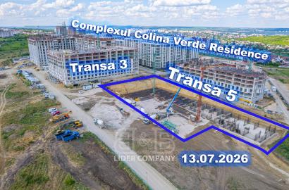 Apartament cu 1 cameră de vânzare - Colina Verde Tranșa 5, Durlești