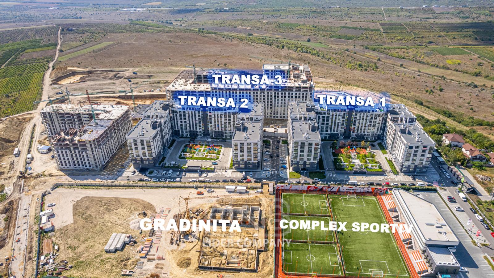 Apartament cu 1 cameră și living de vânzare - Colina Verde Tranșa 3, Durlești